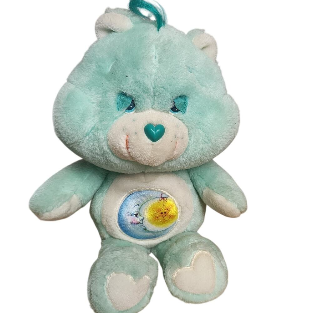 Vintage 1983 Kenner Care Bears Bedtime Bear Plush Stuffed Animal 13"